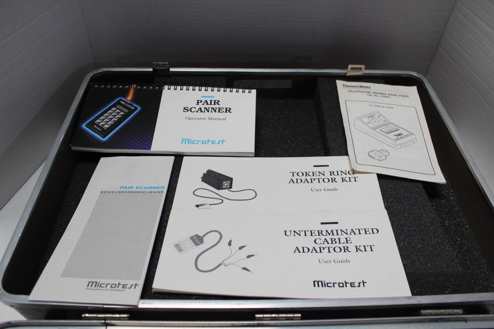 MICROTEST Bundle MT350 Scanner/Power Cord/Case/Mannuals/Cables +More
