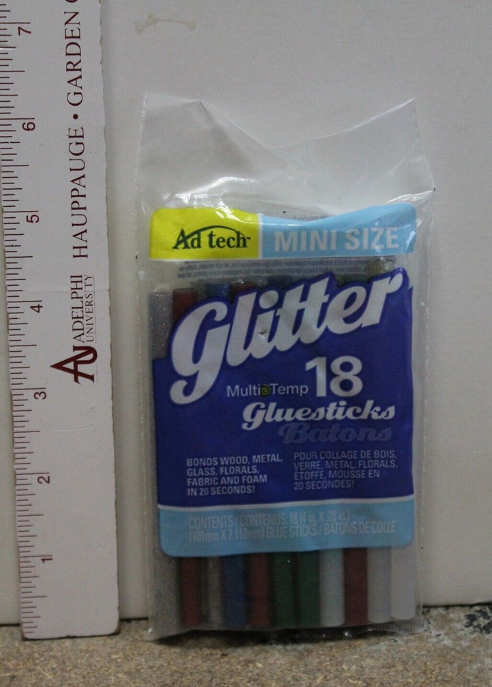 Glitter GLUE STICK Ad-tech mini size, 18 count 4"x.28") NEW