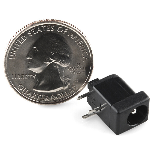 [ SparkFun PRT-10811 ] DC Barrel Jack Adapter - Breadboard Compatible