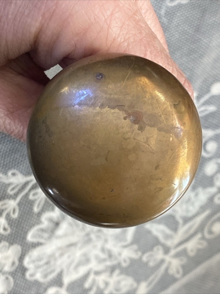 Antique Vintage Brass Door Handle/Knobs AS IS