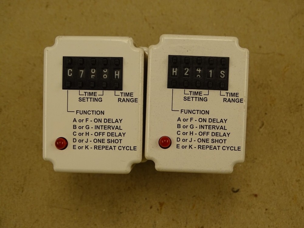 (2) Square D Electrical Timing Relay , 9050 JCK70V24