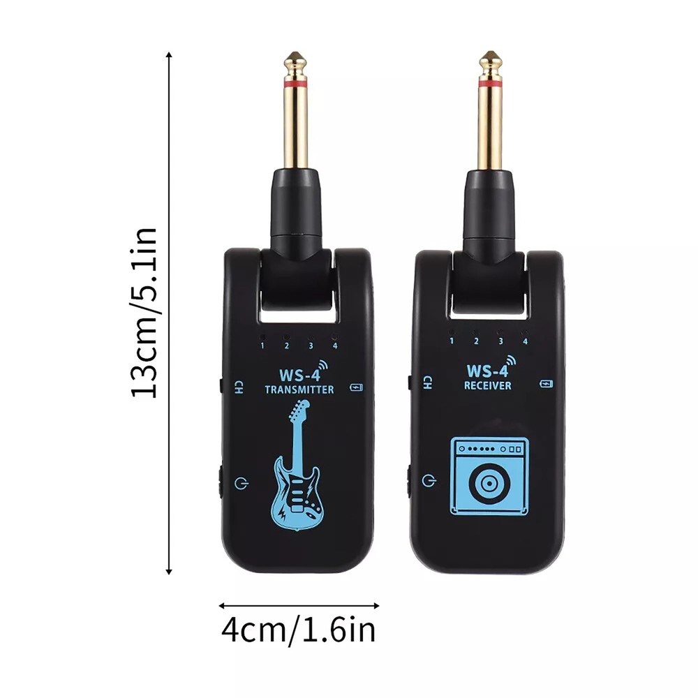 High Quality 2.4G Wireless Guitar Rechargeable Transmitter And Receiver