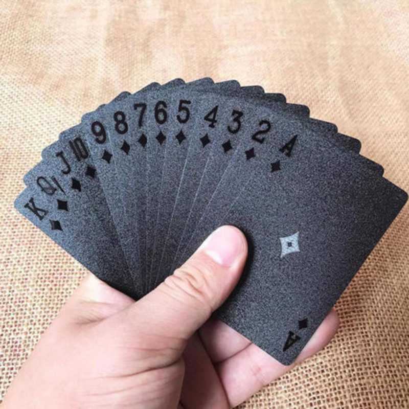 2 Decks!! Black Playing Cards Deck Frosting Black Diamond Poker Limited Edition