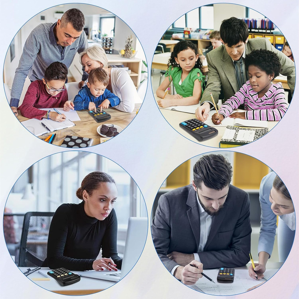 24 Pack Pocket CalculatorMini CalculatorsPocket Size Basic CalculatorsSolar B...