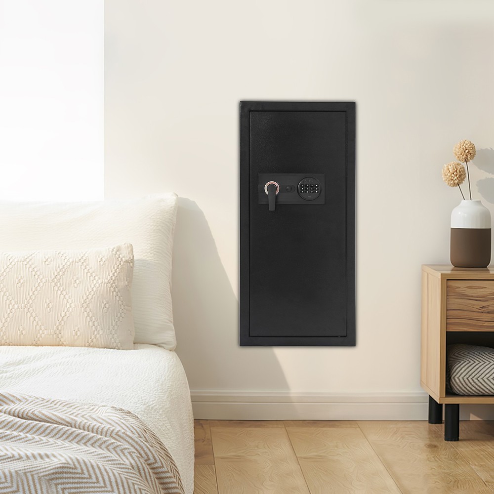 Modern Rectangular Wall-mounted Safe Hidden Embedded Wall Password Safe Case