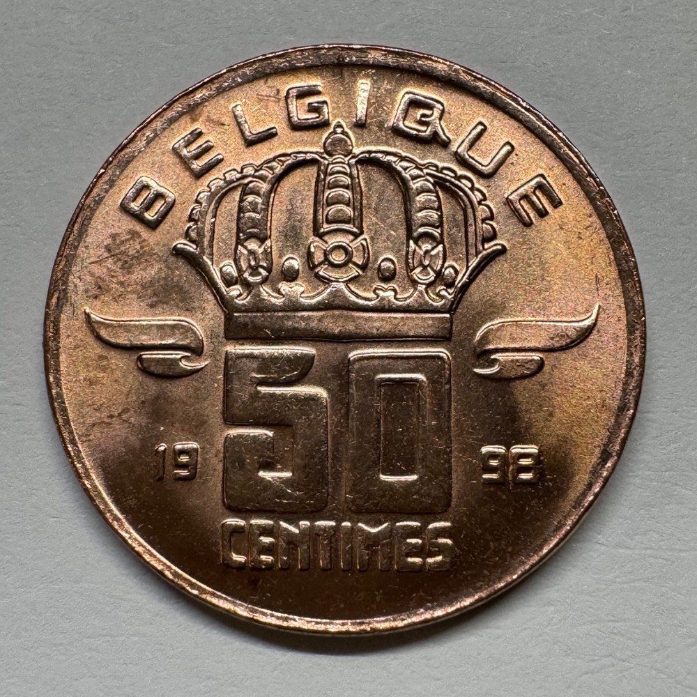 1998 Belgium 50 Centimes - Coin #D-017