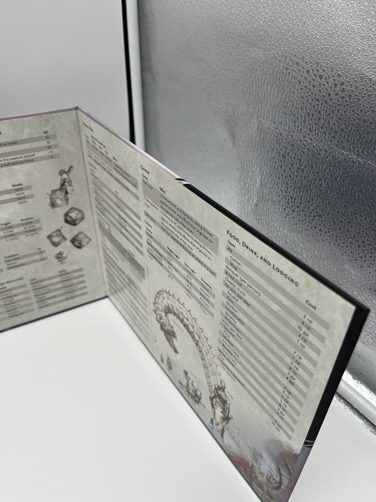 Dungeons & Dragons 5th RPG Master's DM Screen Reincarnated Guide