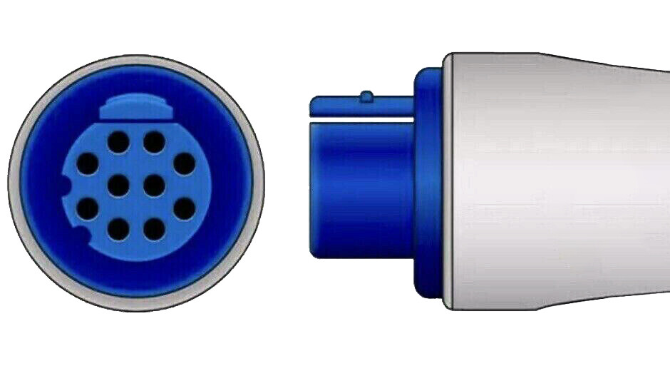Datex Ohmeda ECG EKG Cable S5, Cardiocap 10 Pin 3 Leads Snap Same Day Shipping