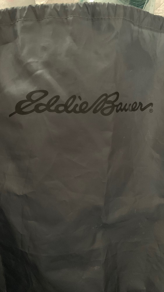 Eddie Bauer Lightweight Nylon Bag Drawstring~Duffle Style~One Strap~Charcoal