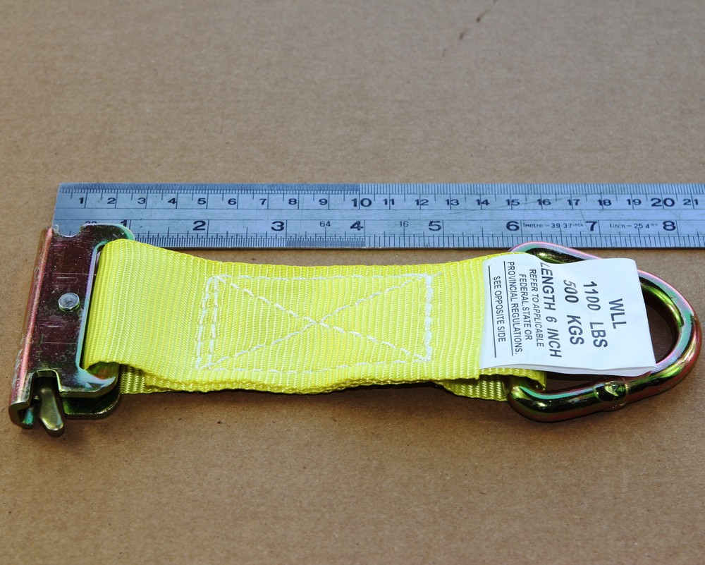 6pcs E Track Fitting Cargo Trailer Tie Down D Ring Strap Enclosed Van Truck Web