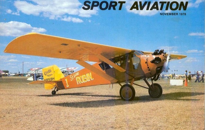 Comet CURTISS ROBIN PLAN + PATTERNS to Build a 48" Span FF or RC Model Airplane
