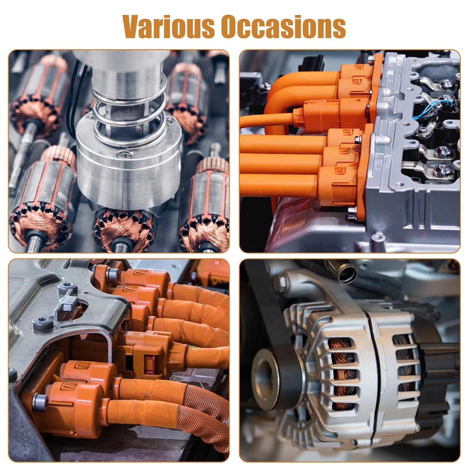 105x 15 Sizes Electric Carbon Brush Set Replacement for Drill Grinder Saw Motors