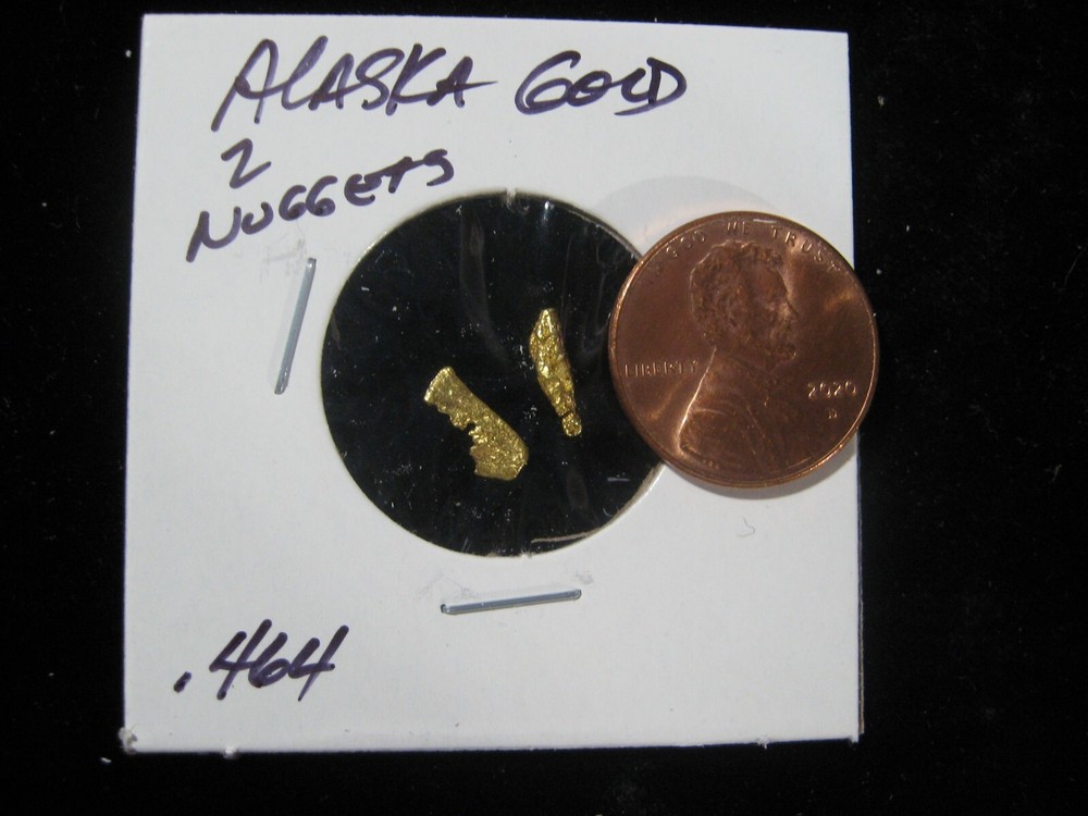 ALASKA GOLD 2 NUGGETS .464 GRAM