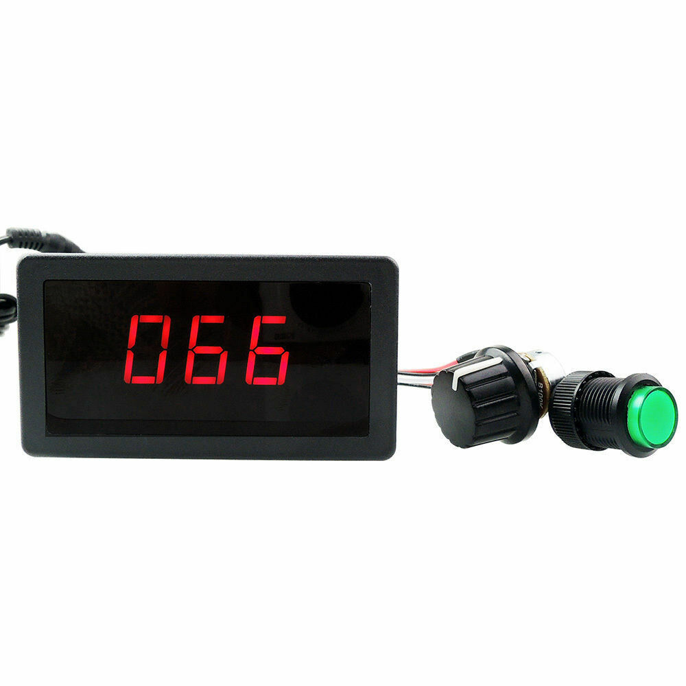 DC 6V-30V 12V 24V Max 8A Motor PWM Speed Controller With Digital Display Switch