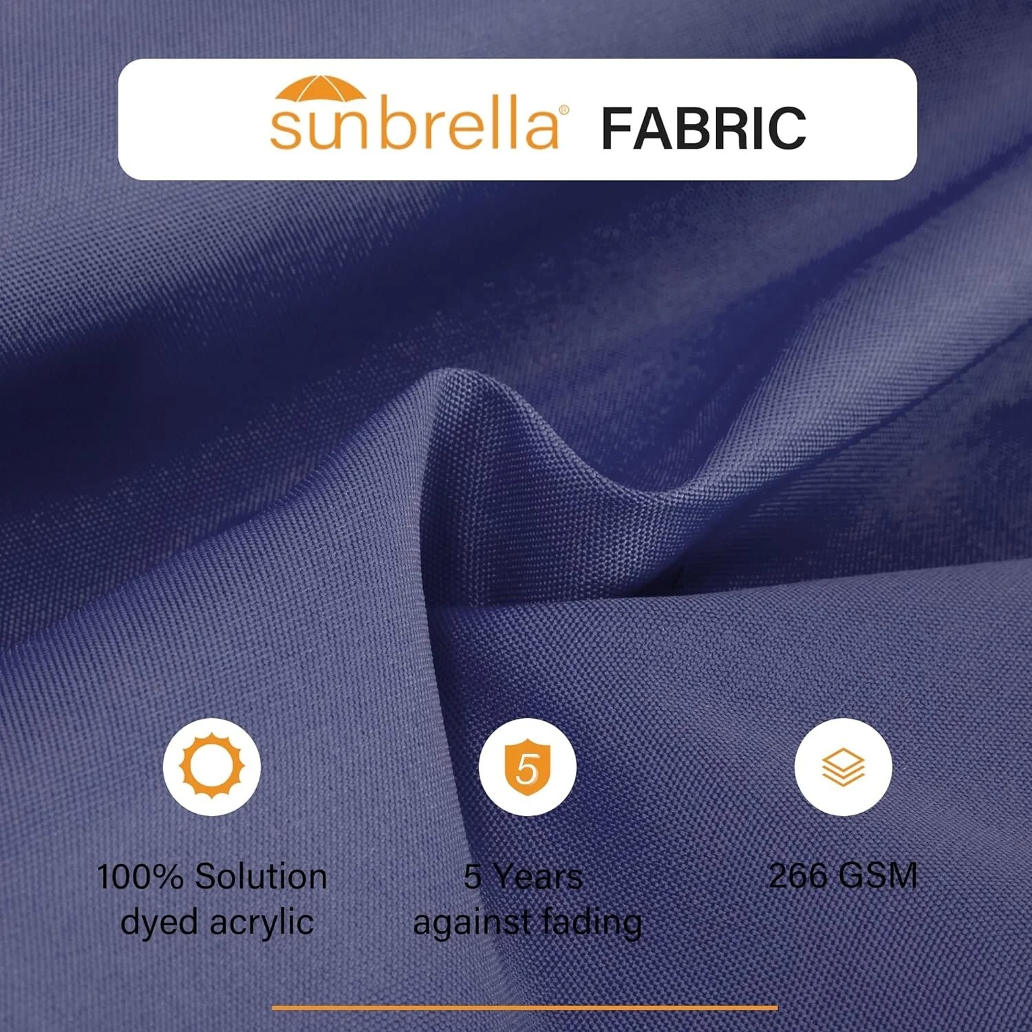 LAUSAINT HOME 12FT Sunbrella Patio Cantilever Umbrella with Base, 360°