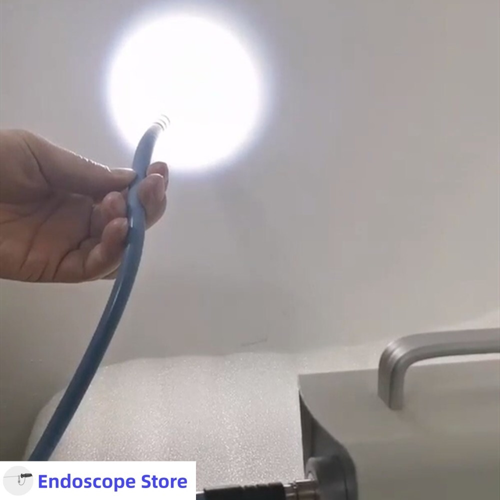 Mini Medical LED Microscope Handheld Cold Light Source Variable Interface