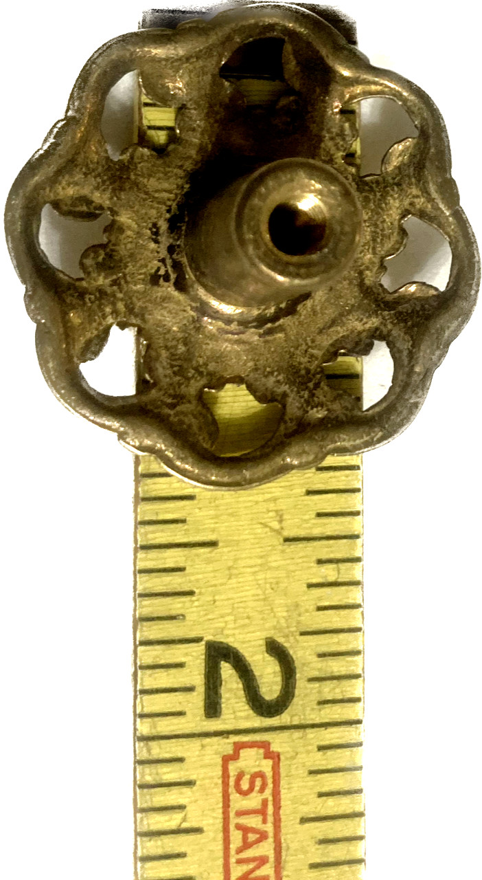 Brass Knob Ornate Victorian Floral Style For Dresser Drawer Chest