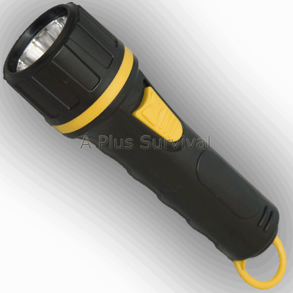 Emergency Camping Flashlight Uses 2 "D" Cell Batteries