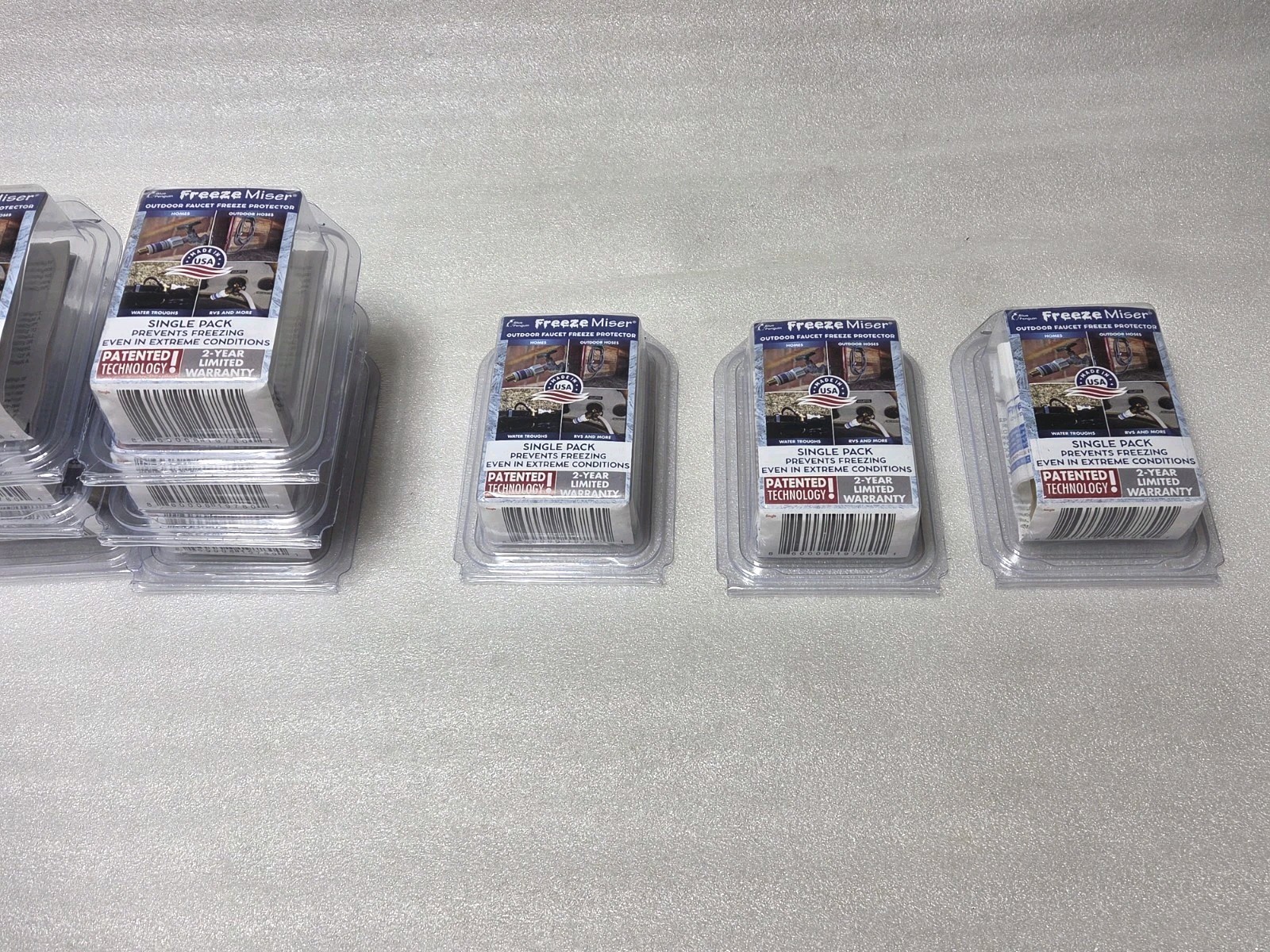 3 Packs Blue Penguin Freeze Miser Outdoor Faucet Protectors, 1 Per Pack, Sealed