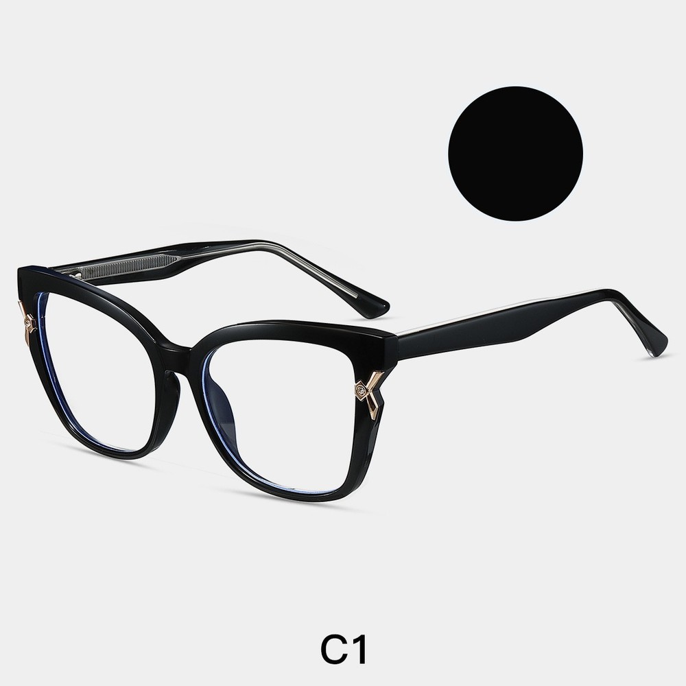 Blue Light Blocking round Glasses – TR90 , Spring Hinges