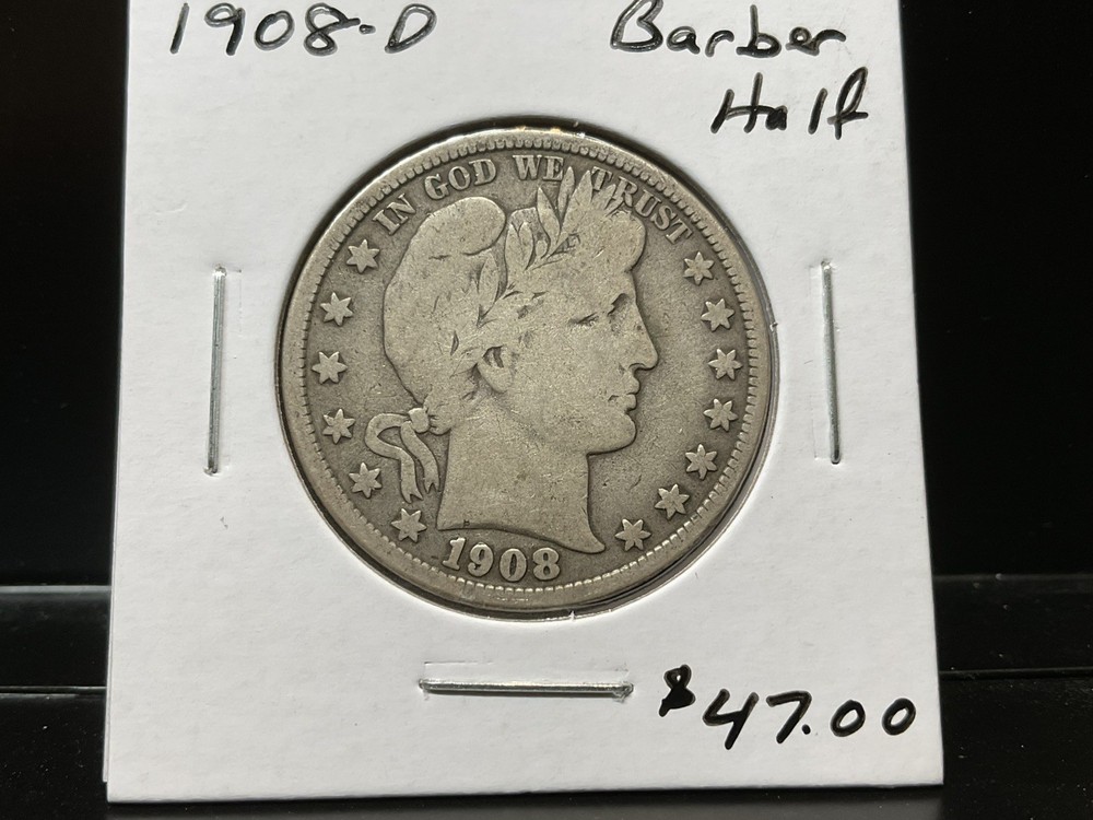1908-D  Barber Half