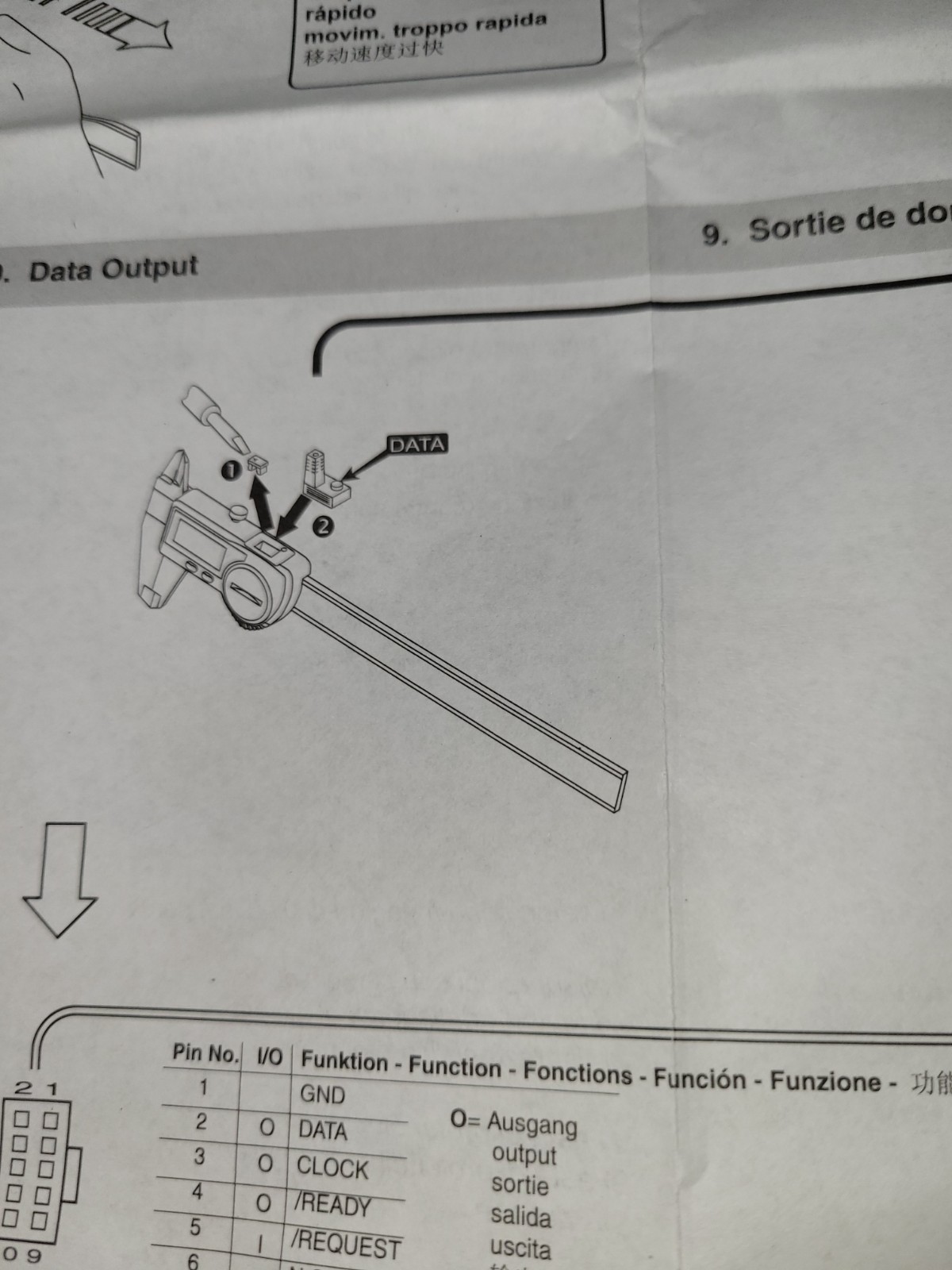 Mahr 4103069 MarCal 16 EWR Electronic Caliper, 0-8"/200mm Range .0005"/0.01mm