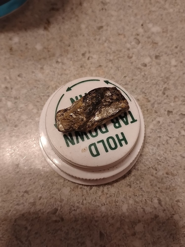 Native Platinum Nugget W/Quartz