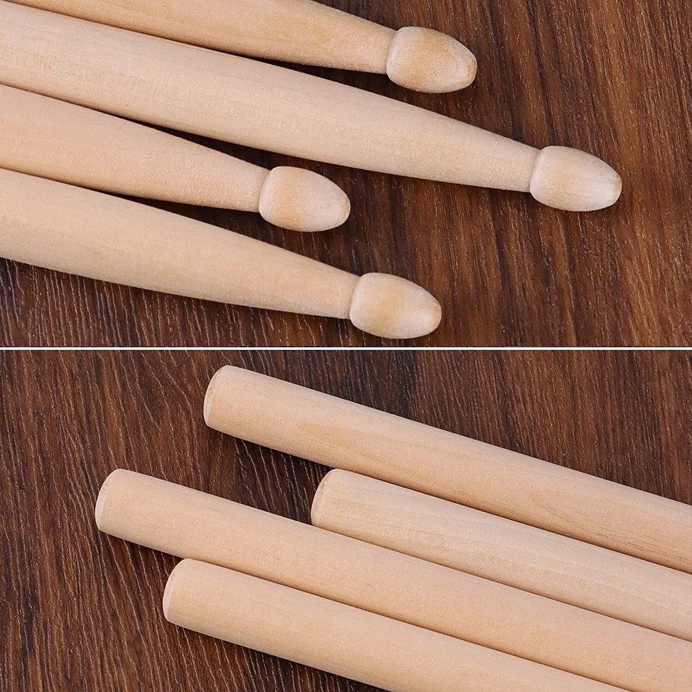 48 Pairs DRUMSTICKS - 7A - Light Thin Quiet Jazz 96 Drum Sticks Maple NYLON TIPS