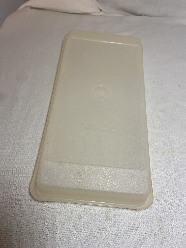 Vintage Tupperware #524 Clear Rectangle Container Replacement Part USA Bottom