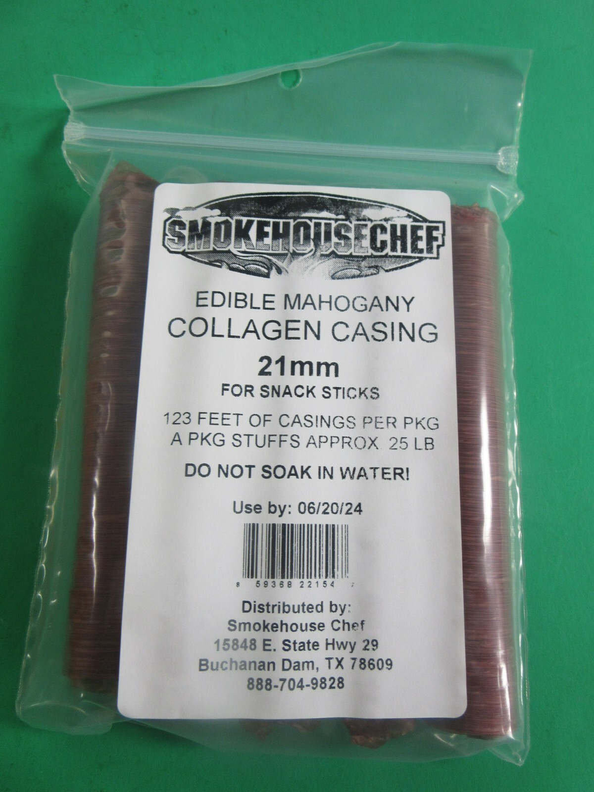 21 mm Snack Stick CASINGS CHOOSE QUANTITY BEEF COLLAGEN Slim sausage