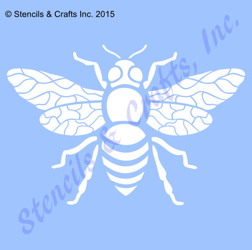 5" BEE STENCIL BEES BUG WINGS INSECT HONEY TEMPLATE PAINT ART PATTERN CRAFT NEW