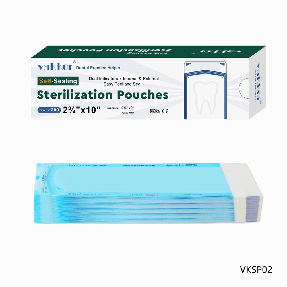 4000pcs 2.75" x 10" Self Sealing Dental Sterilization Pouches, Sterilizer Bag
