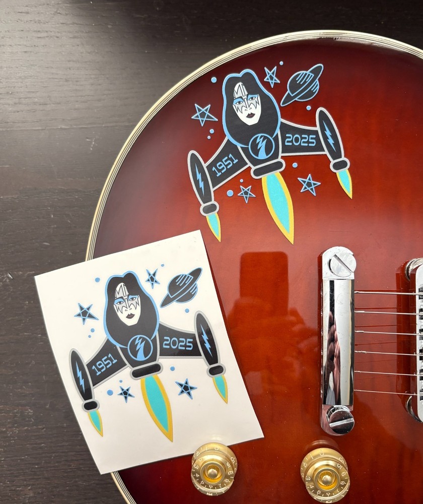 Ace Frehley Spaceman Rocket Ride UV DTF  Tribute Sticker
