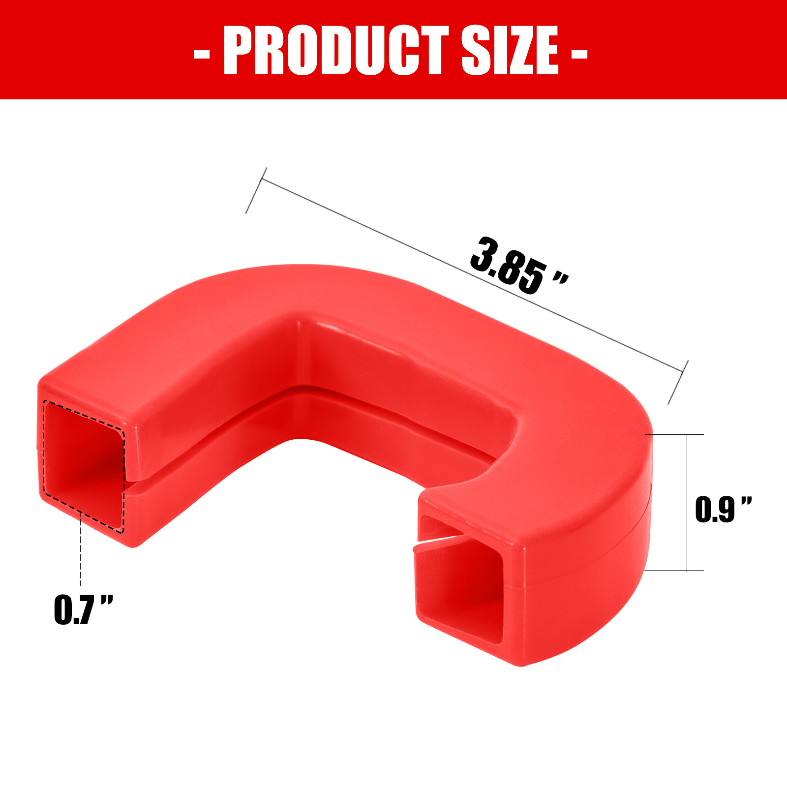 2PCS Red Tow Hook Cover for GMC Sierra 1500 2019-2024 Exterior Accessories US