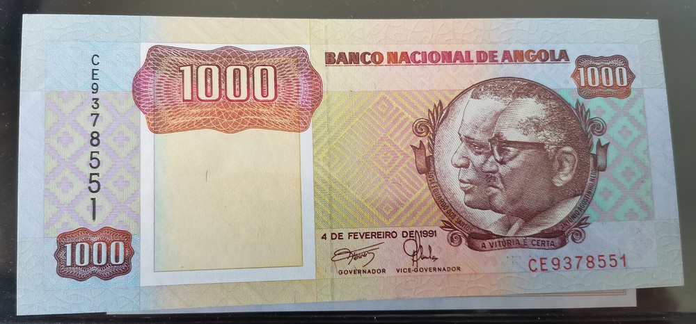 ANGOLA 4 NOTES 1973 - 1991