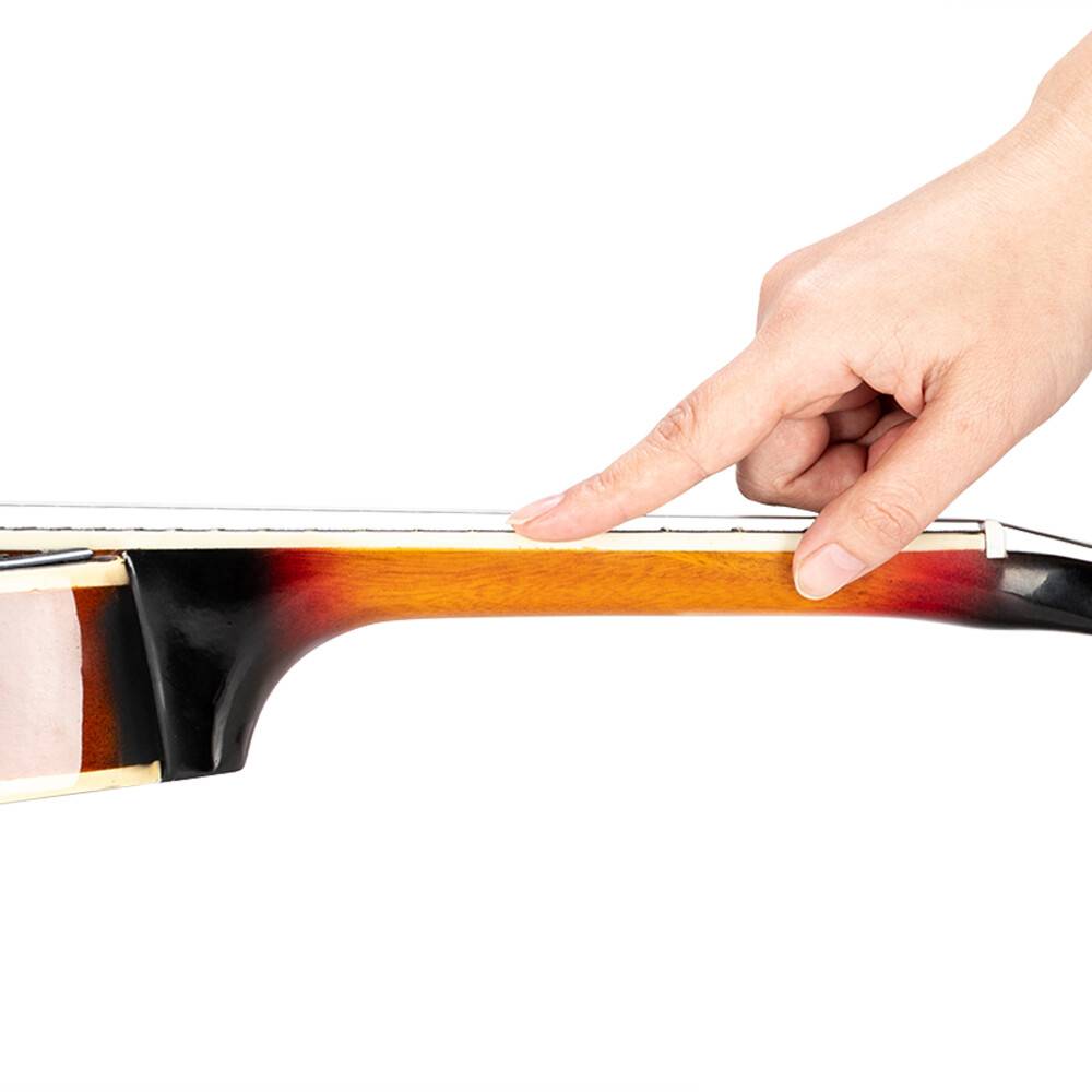 A Style Elegant Mandolin with Guard Board Sunset Color