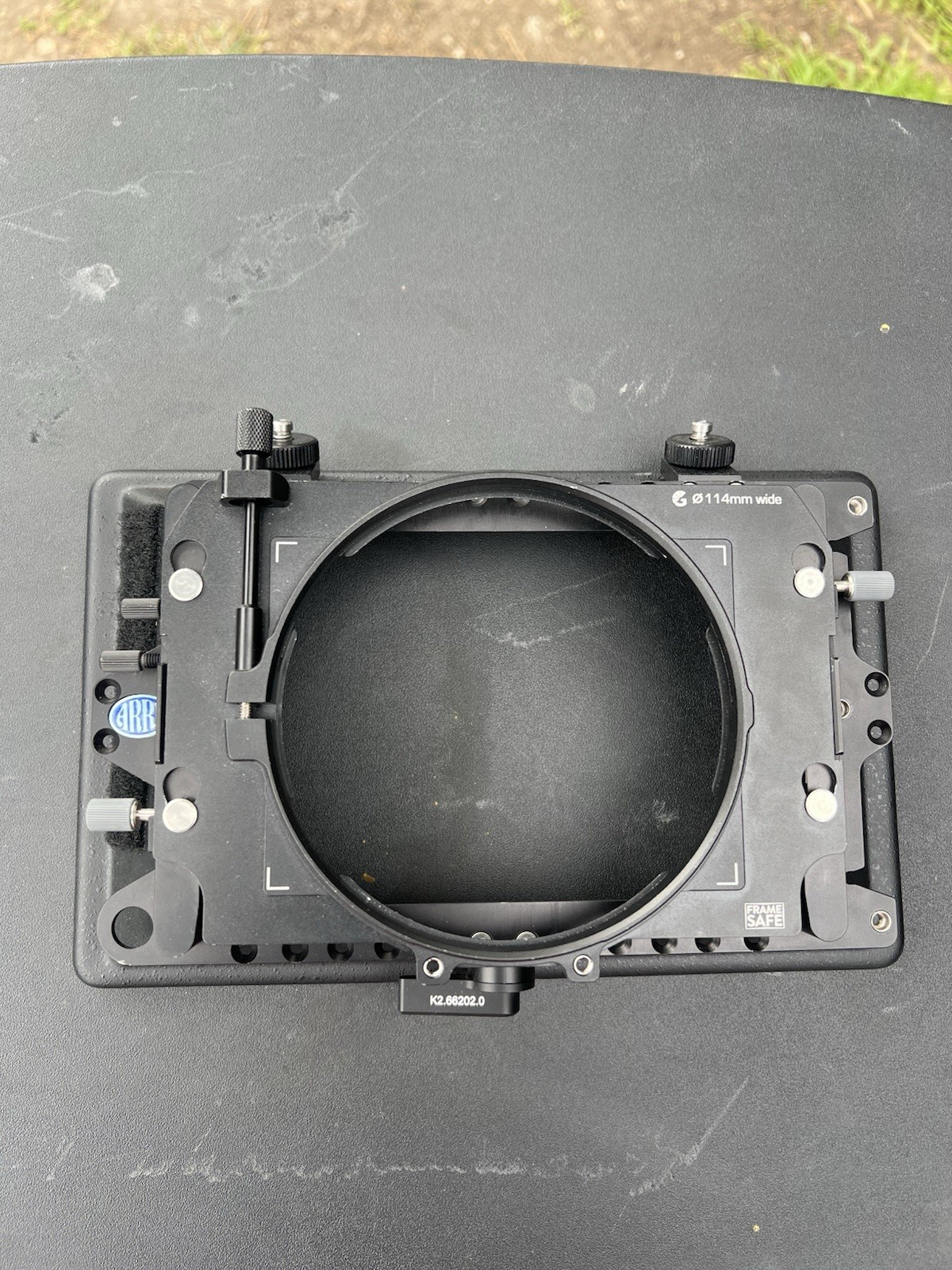 ARRI LMB 4x5 Matte Box Set, Top Flag, Mattes, Bright Tangerine ONE Tray 114/85mm