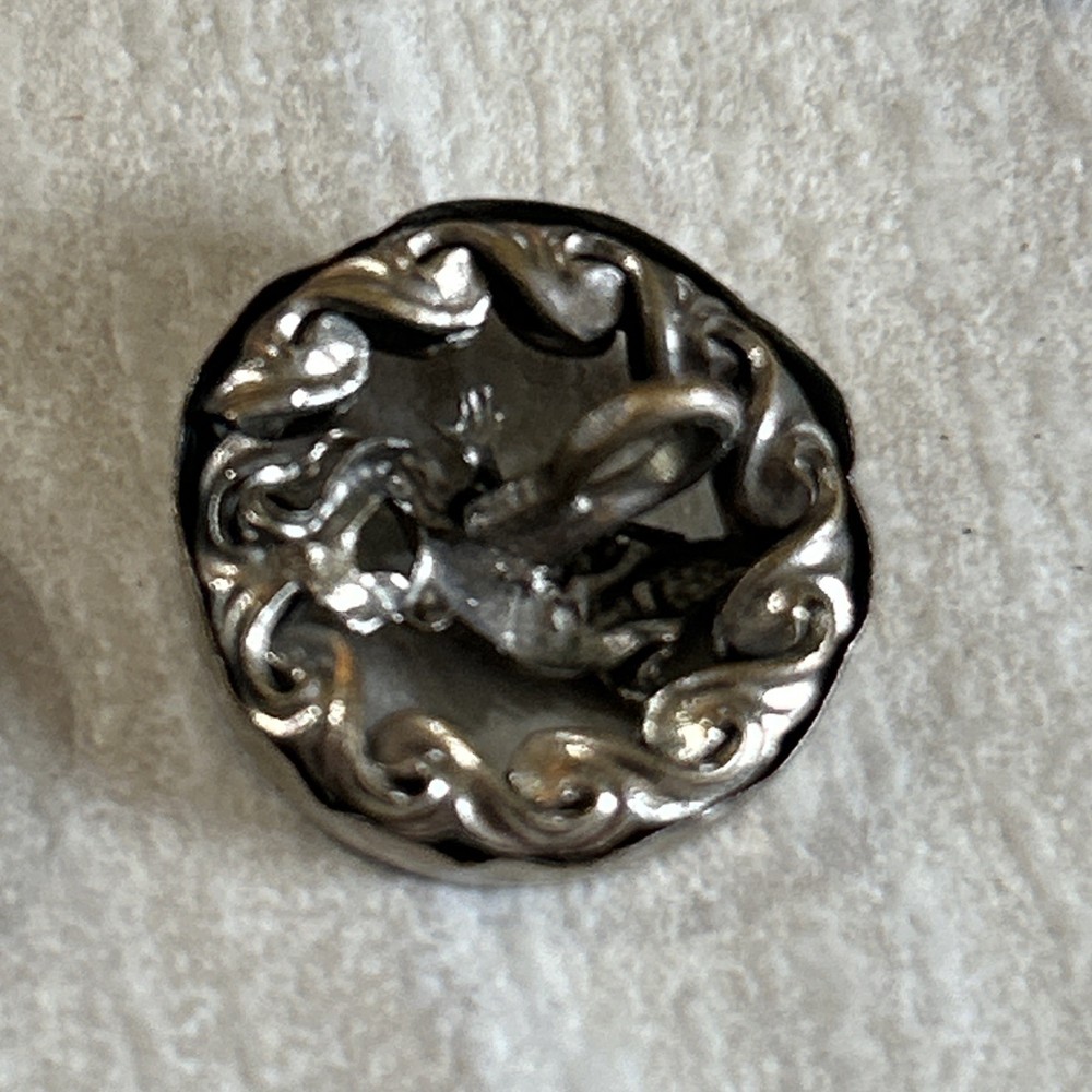 (6) Antique Buttons Unique 3 Patterns