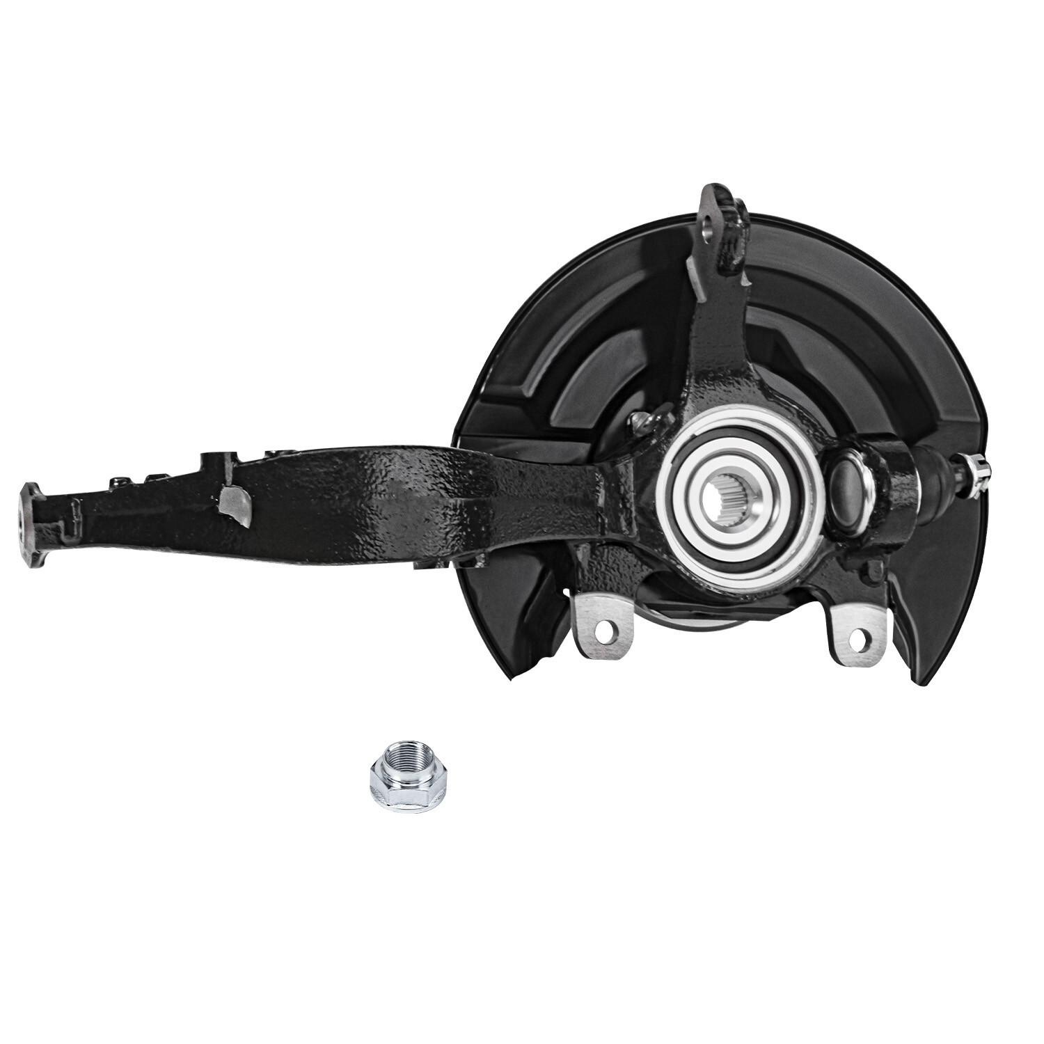 Front Steering Knuckles & Wheel Hub Bearings Set for 2003-2007 Honda Accord 2.4L