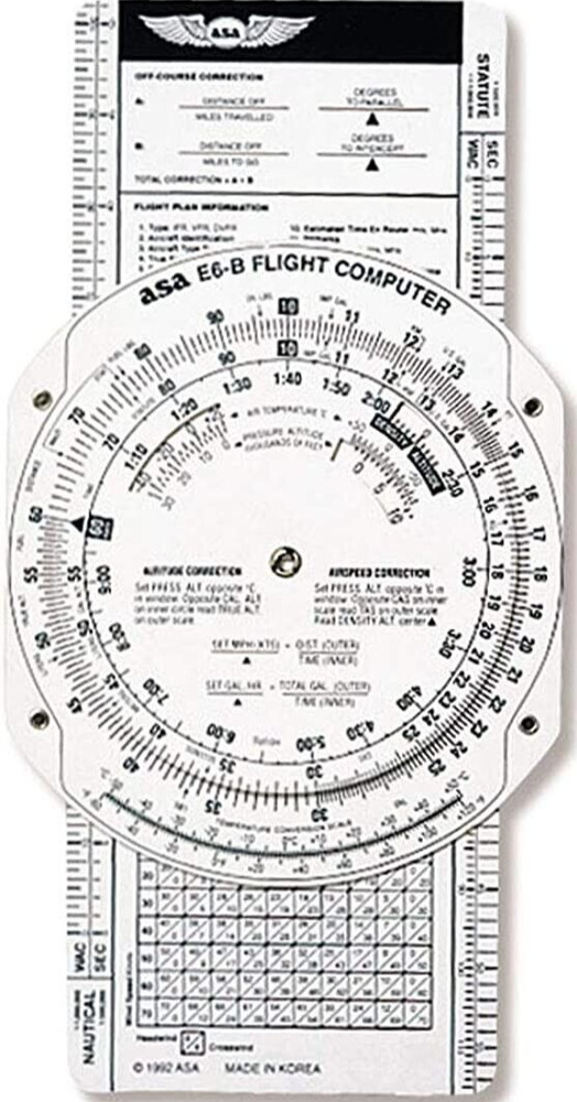 ASA-E6B-P Paper Flight Computer