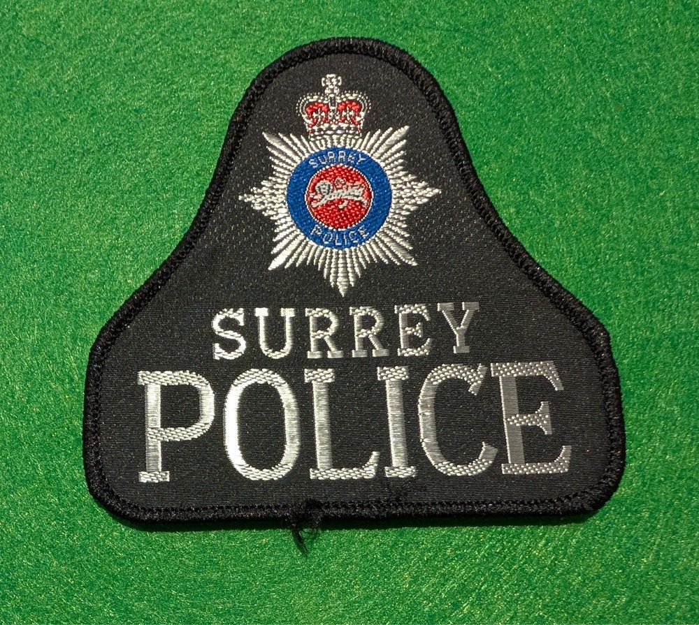 Obsolete Surrey Police -  bell shaped patch