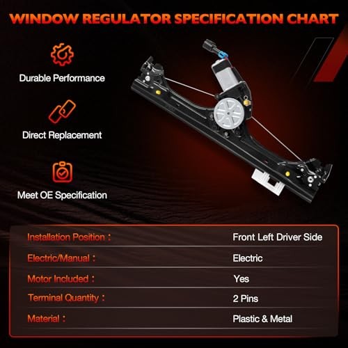 751-648 Front Left Driver Side Power Window 751-648 Front Driver Side (LH)