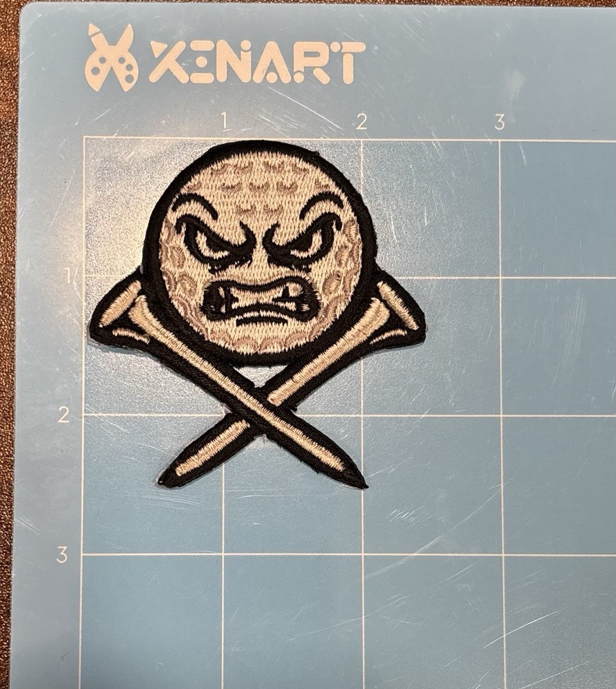 Angry Golf Ball + Tees Patch