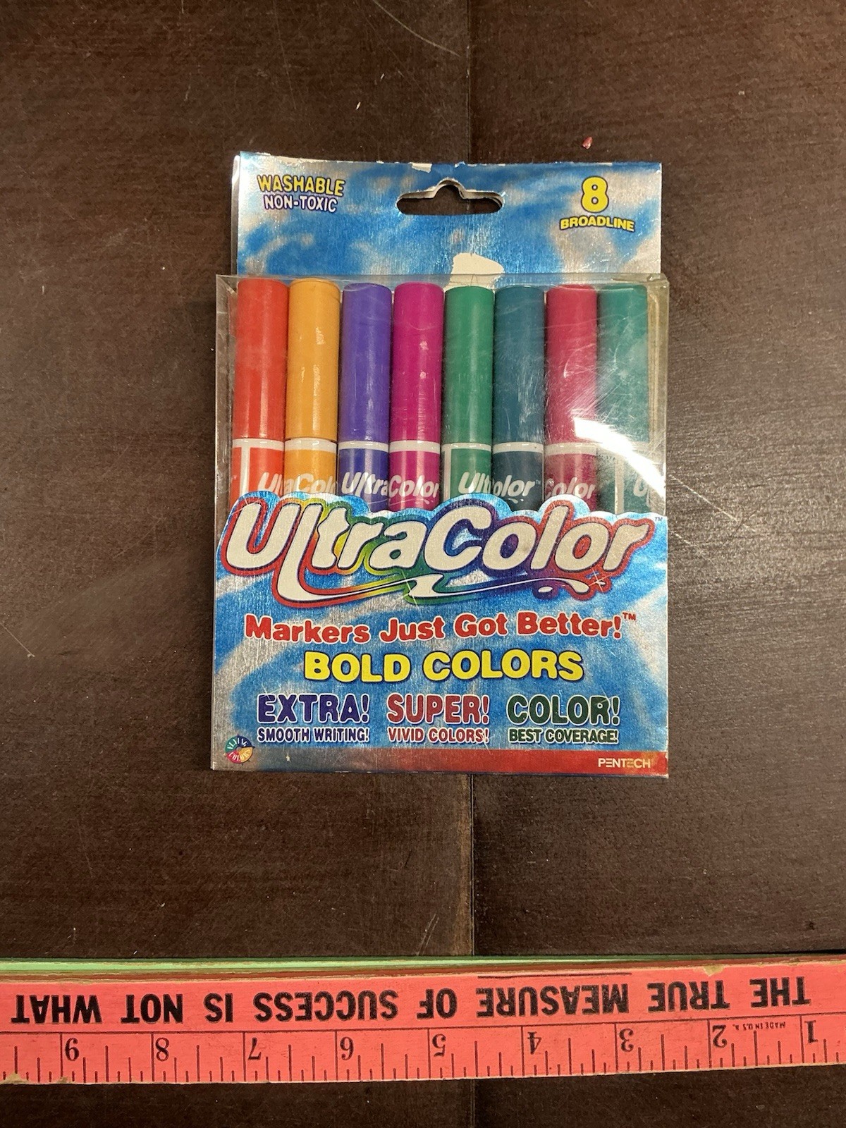 Vintage 2002 Pentech Ultra Color 8 Markers Discontinued