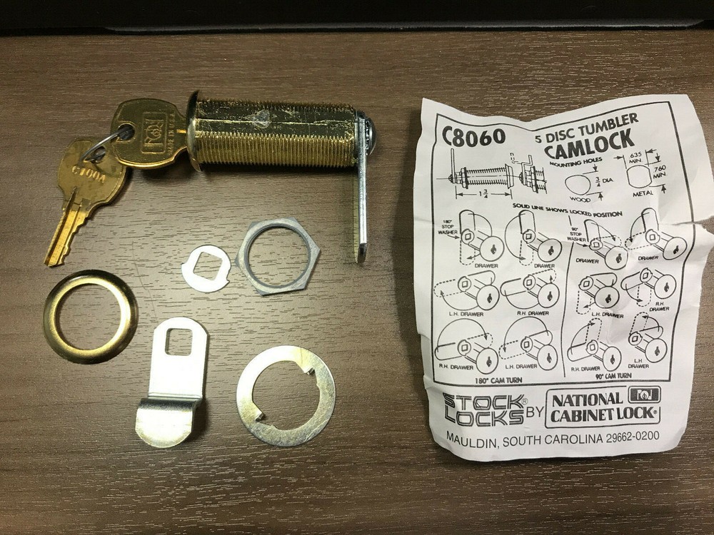 COMPX NATIONAL C8060 - 3 - KD  Cam Lock