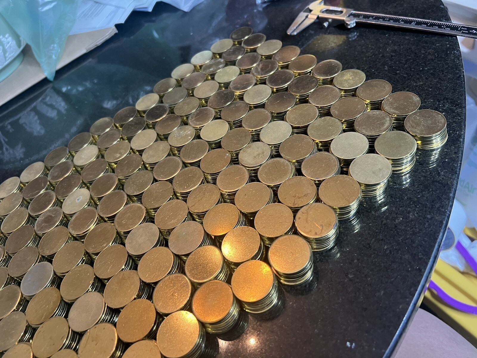 50 - 25mm X 1.7mm Round Blank Disc Raw Brass Stamping Tag Craft Jewelry Crafts