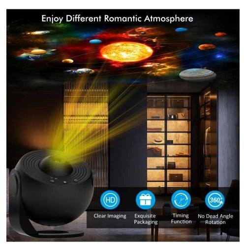 Portable 360° Star/Galaxy Projector - Efficient LED Galaxy Light