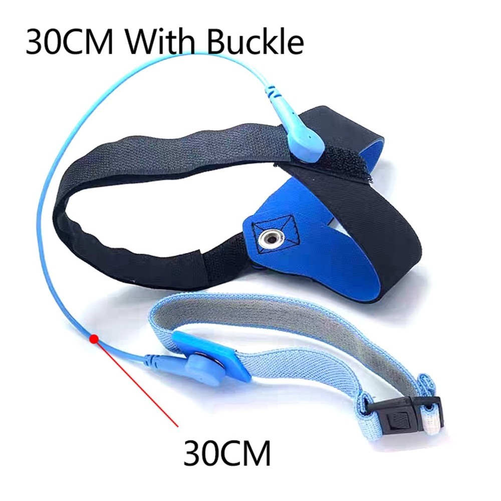 -Static Strap Adjustable Foot Strap Heel with Circular Buckle 30cm P5Z33408