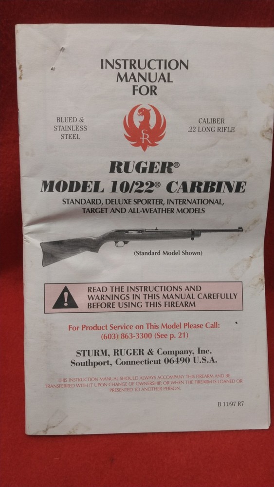 Ruger 10/22 Owners Manual