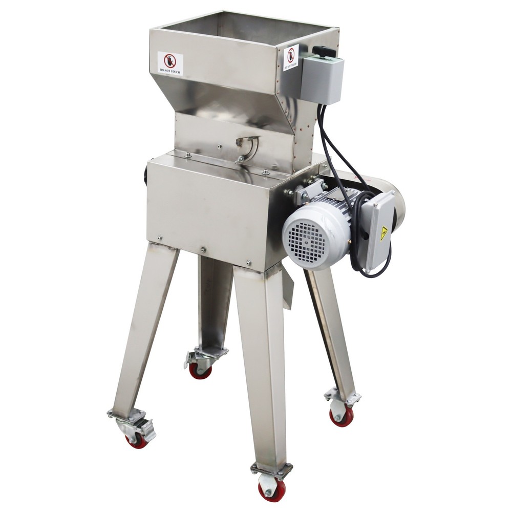 Stainless Steel Multi-functional Roller Crusher Malt Crushing Machine 110V 1HP